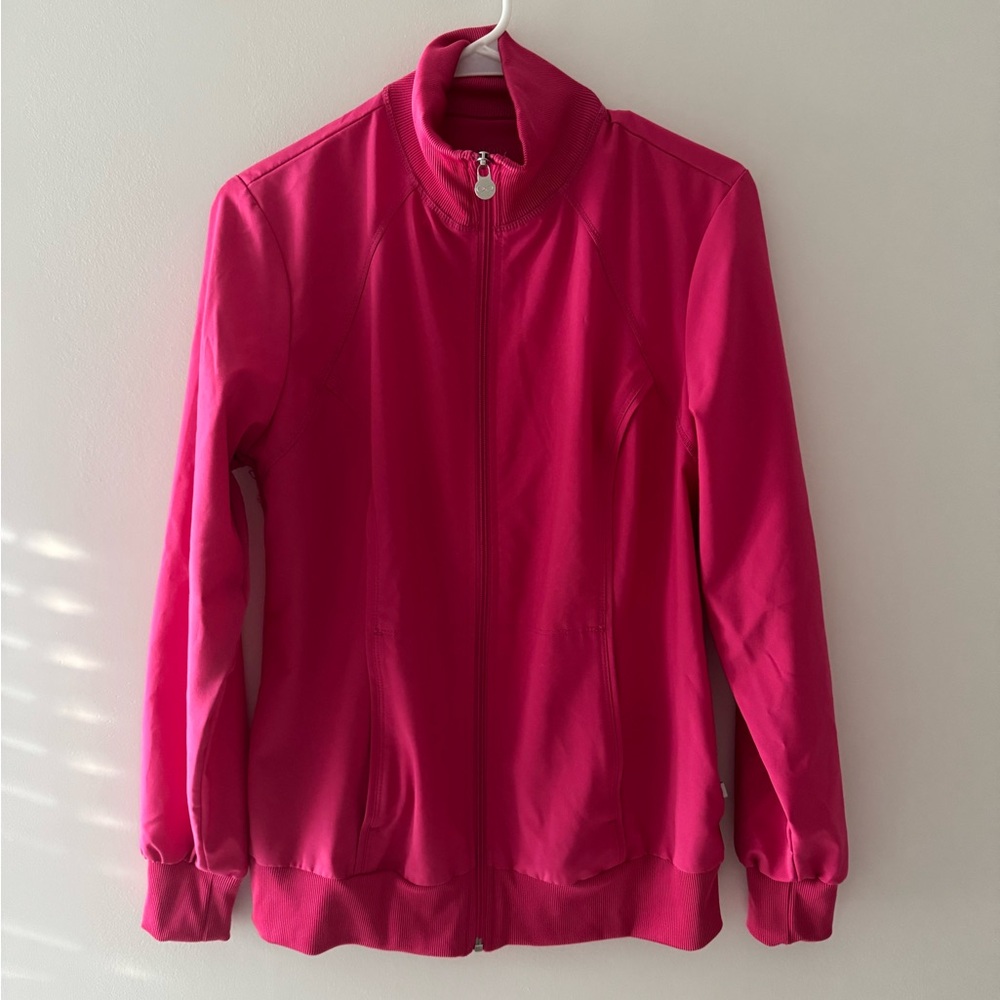 Cherokee infinity scrub jacket pink